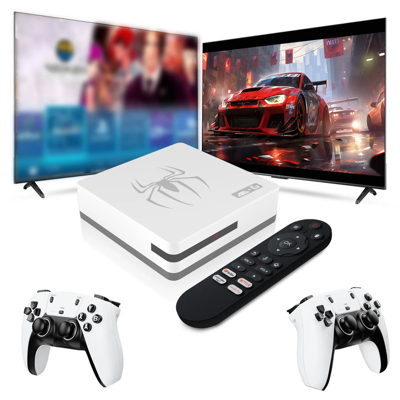 اندروید باکس و گیم باکسG7 حافظه ۶۴ , اندروید ۱۴ و ریموت دار اورجینال